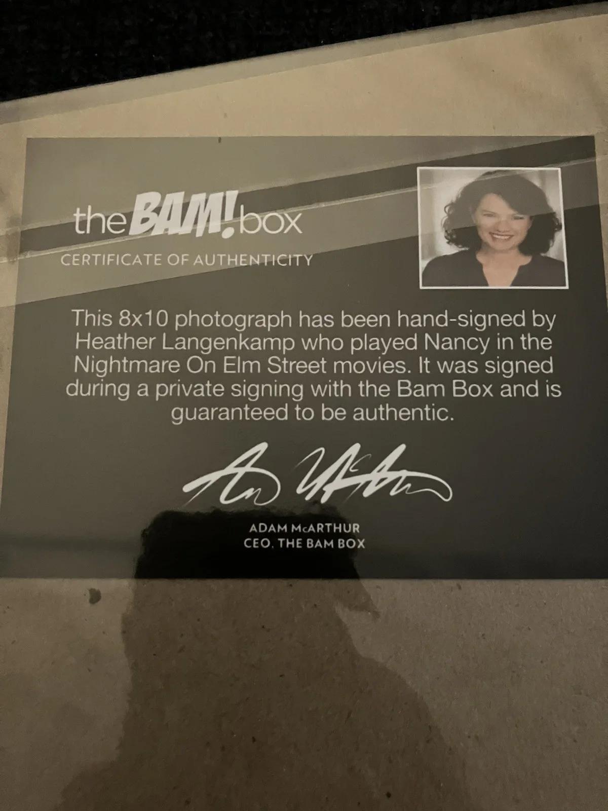 Heather Langenkamp Signed 8x10 Photo Nightmare On Elm Street Nancy Bam Box, image 2