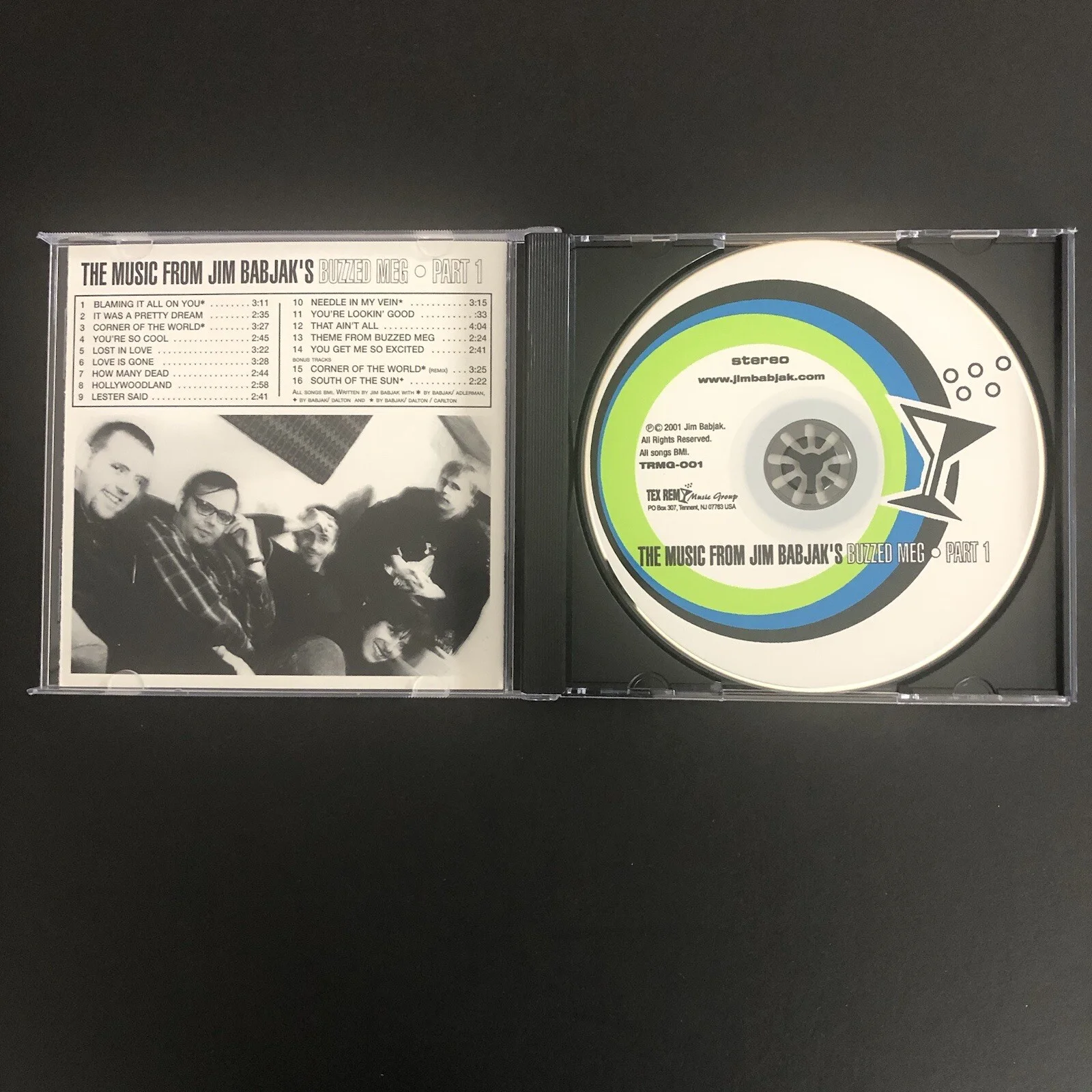 Smithereens Official Jim Babjak Buzzed Meg CD W/sticker Autographed Upon Request, image 2