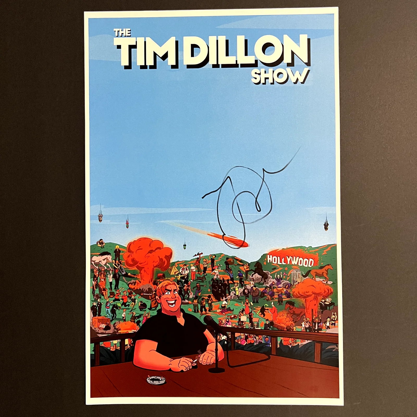 Tim Dillon — Signed Tim Dillon Show Poster w/ Exact Proof (Comedian Podcast Tour Autograph), image 3