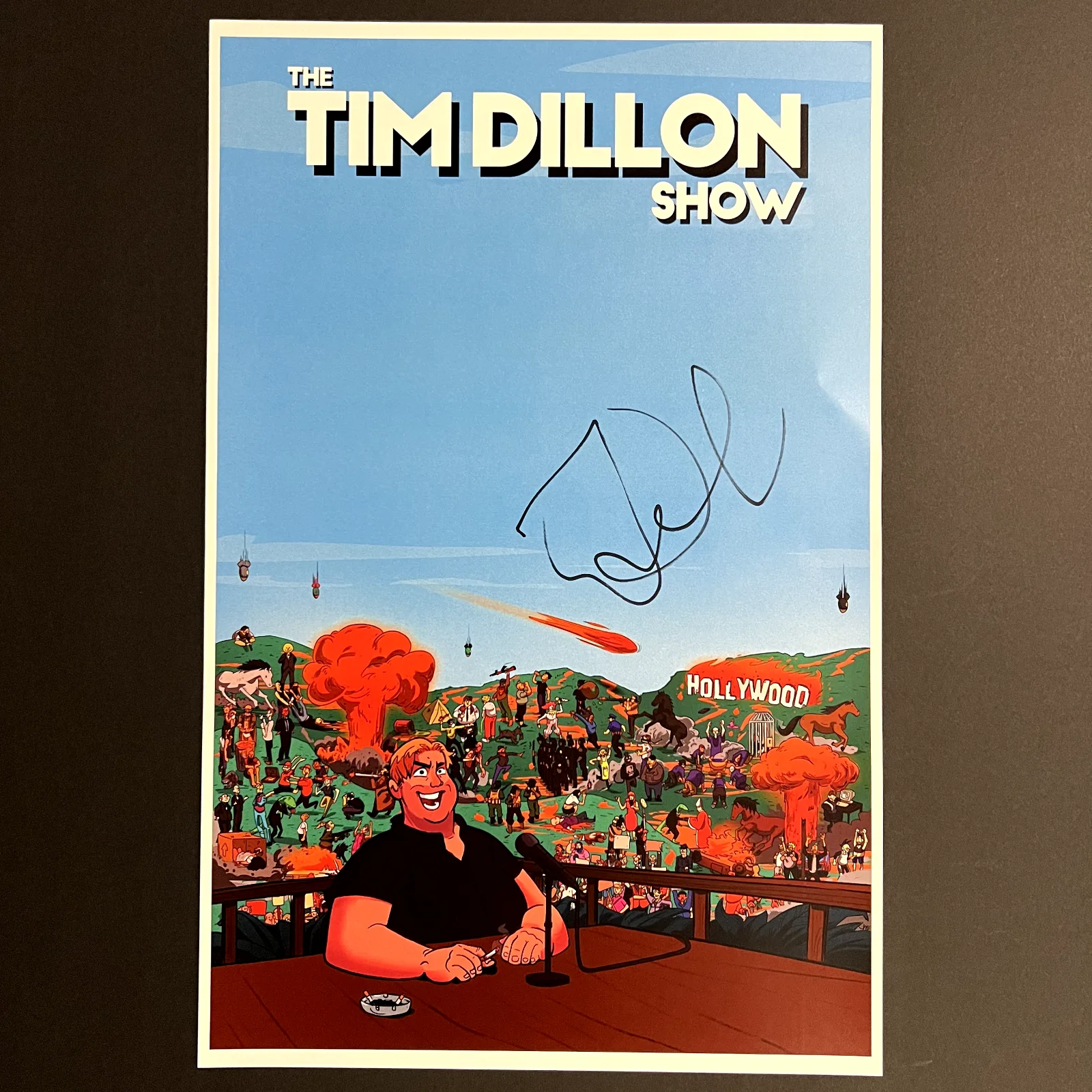 Tim Dillon — Signed Tim Dillon Show Poster w/ Exact Proof (Comedian Podcast Tour Autograph), image 4