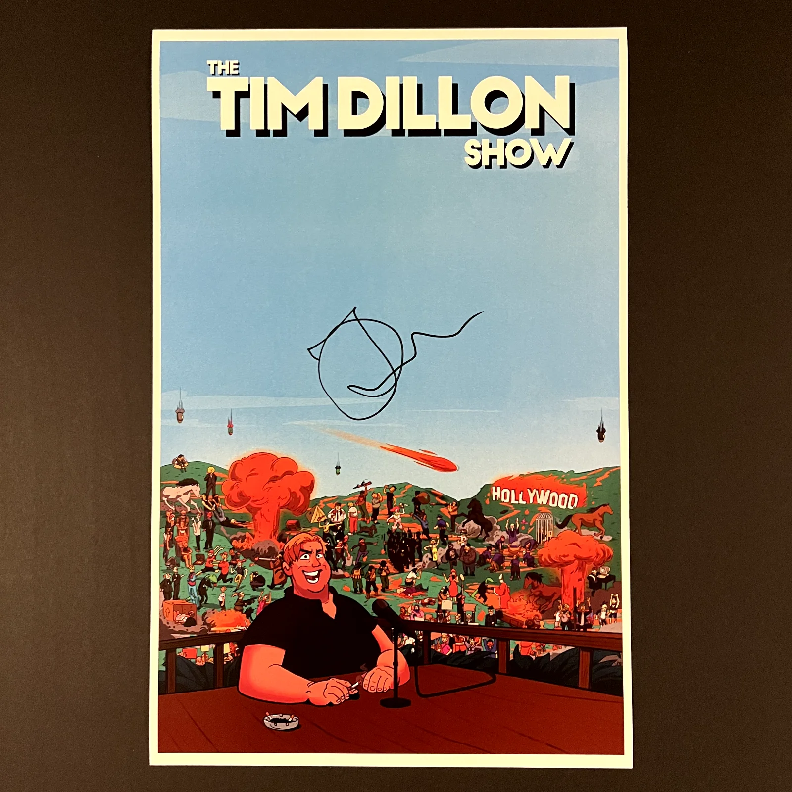 Tim Dillon — Signed Tim Dillon Show Poster w/ Exact Proof (Comedian Podcast Tour Autograph), image 5