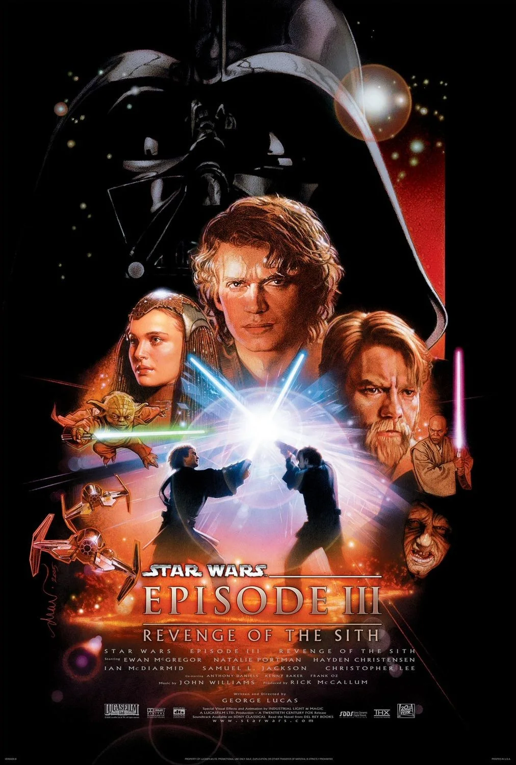 Star Wars Revenge of the Sith EP3 35mm Film Cell strip very Rare var_e, изображение 2
