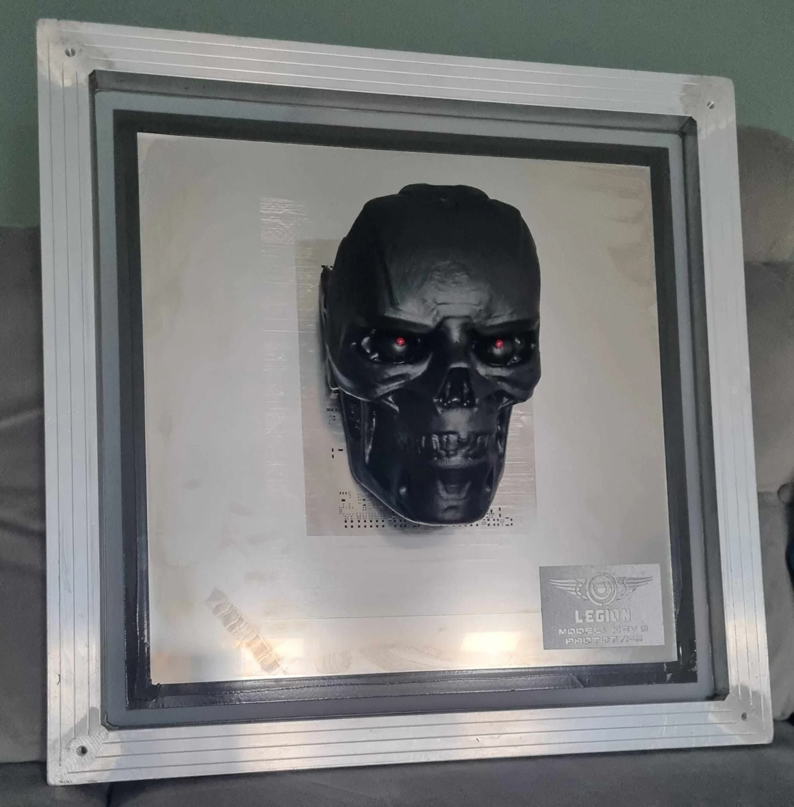 Terminator Rev 9 Metal Framed Skull - Fan Art limited run of 20, изображение 4