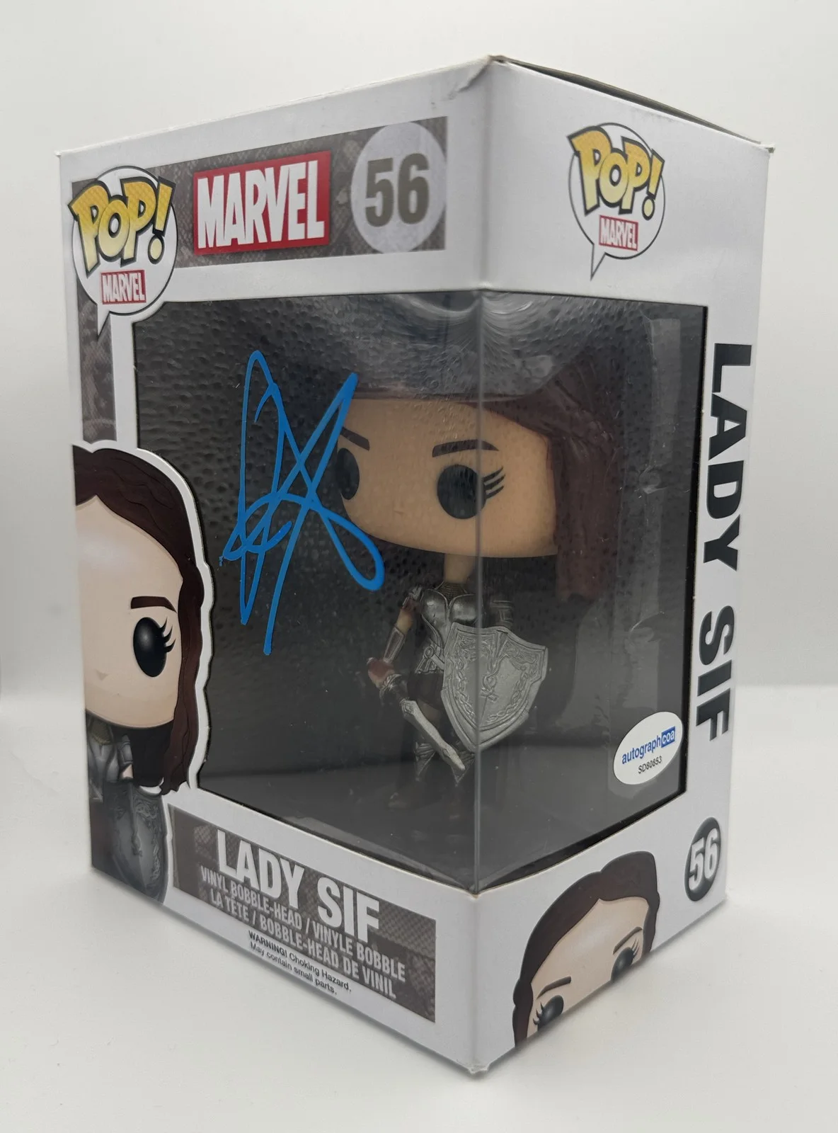 Jaimie Alexander — Jaimie Alexander "Thor" AUTOGRAPH Signed 'Lady Sif' 56 Funko Pop Figure ACOA, image 2