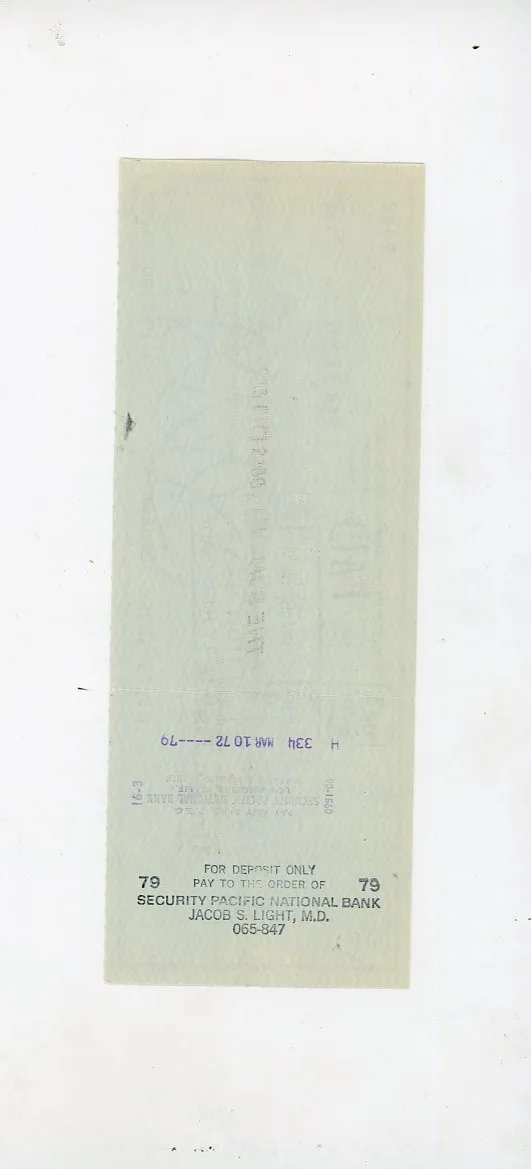 PHIL SPECTOR Signed '71 Autograph Company Check =BEATLES ROLLING STONES LENNON=, image 2