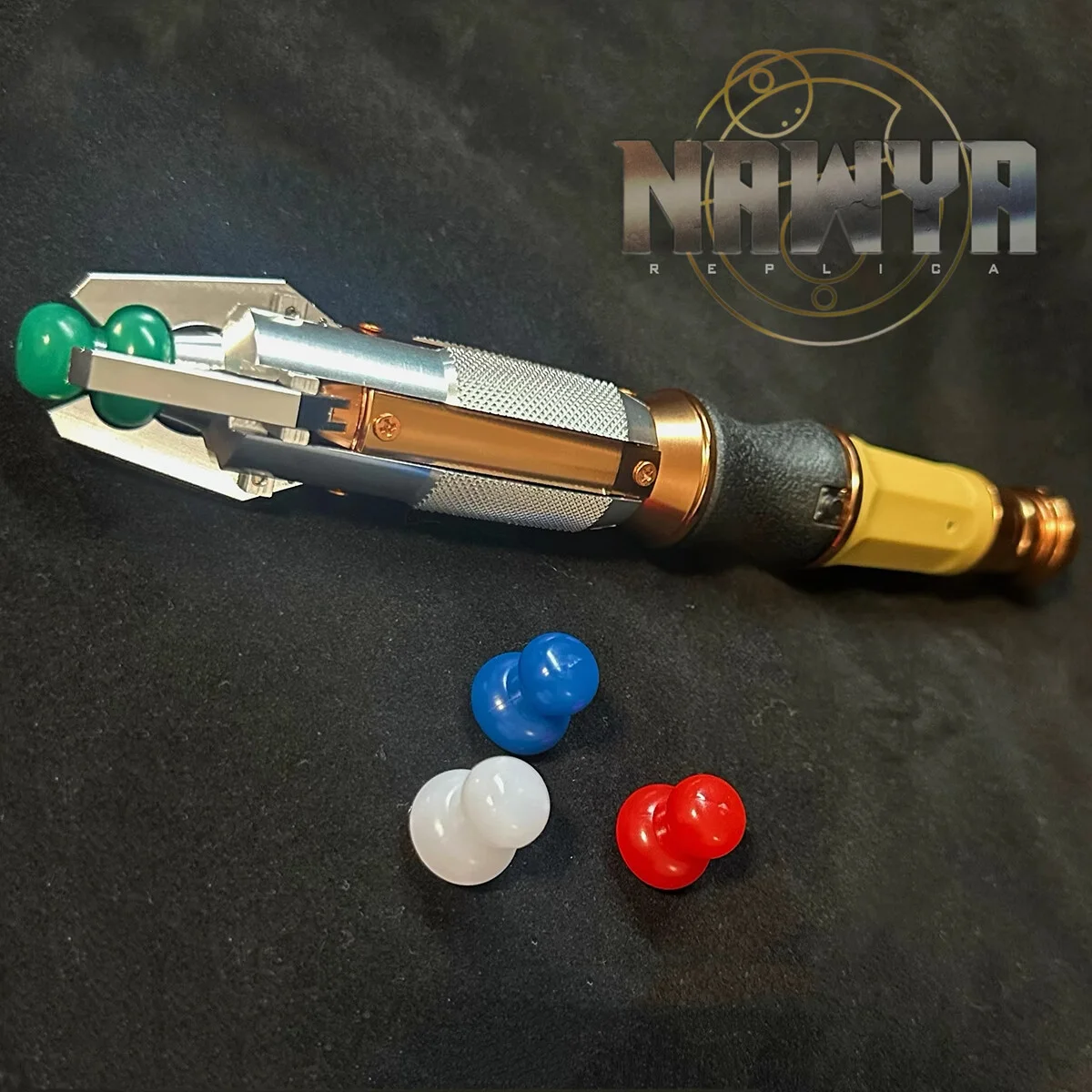 NAWYA Doctor Who 11th Metal Sonic Screwdriver LED Light Prop Cosplay Replica New, изображение 5