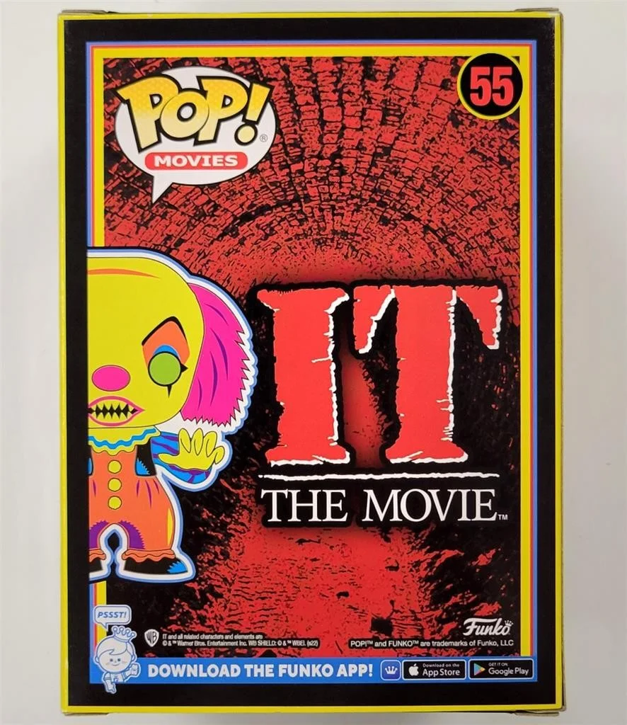 Tim Curry — Tim Curry signed Pennywise IT Blacklight Funko Pop! 55 autograph ~ JSA, image 4