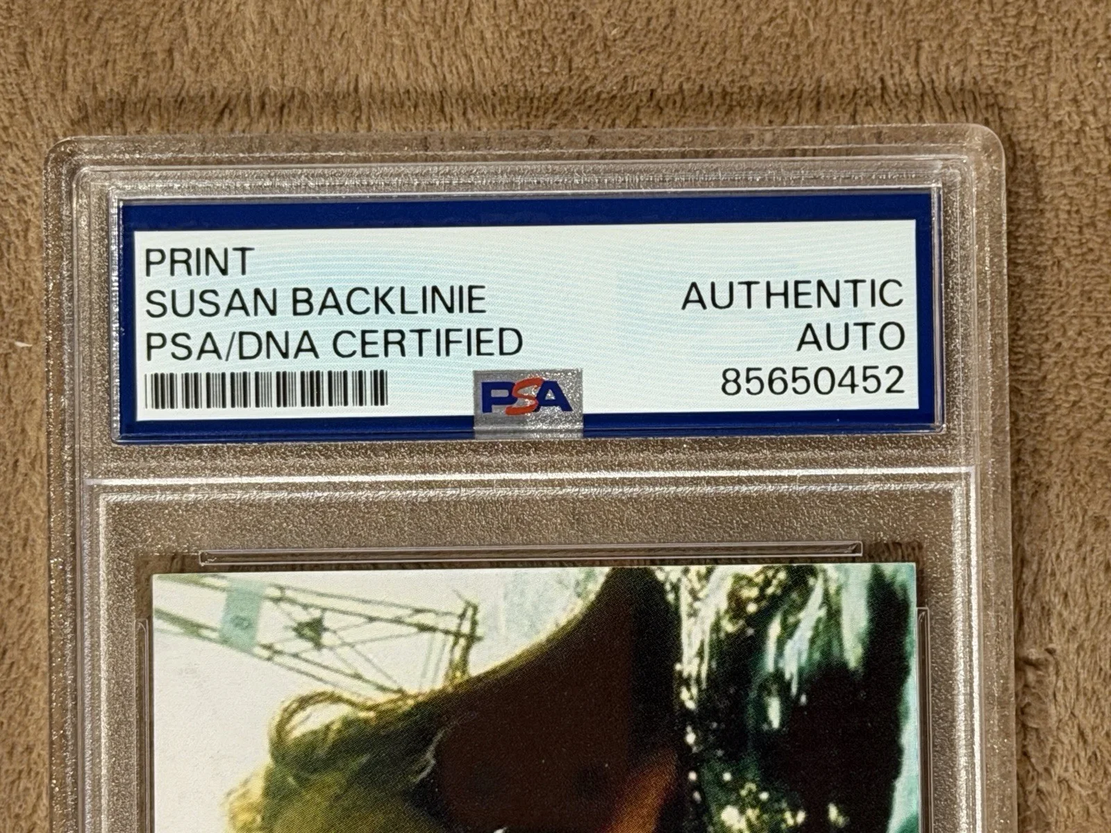 Susan Backlinie Signed Card JAWS First Victim PSA Autograph Authentic, image 3