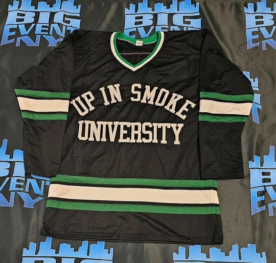 varies — TOMMY CHONG of Cheech & Chong Signed UP IN SMOKE 420 HOCKEY JERSEY JSA COA., image 2