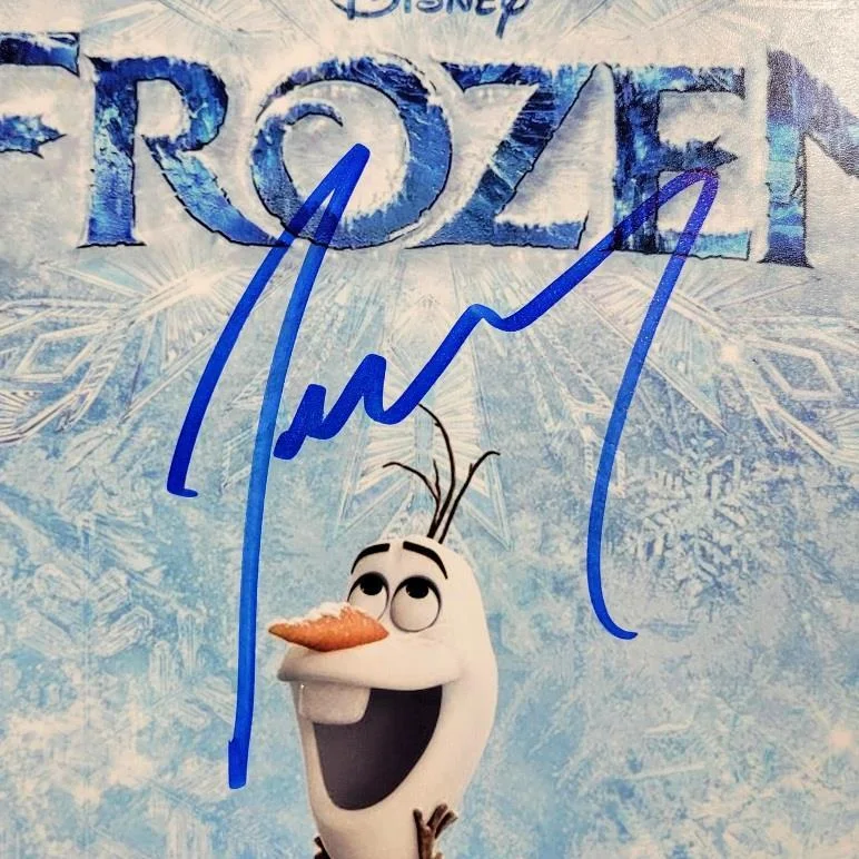 Josh Gad — Josh Gad signed Disney Frozen 8x10 Poster Photo Olaf autograph ~ Beckett BAS COA, image 2