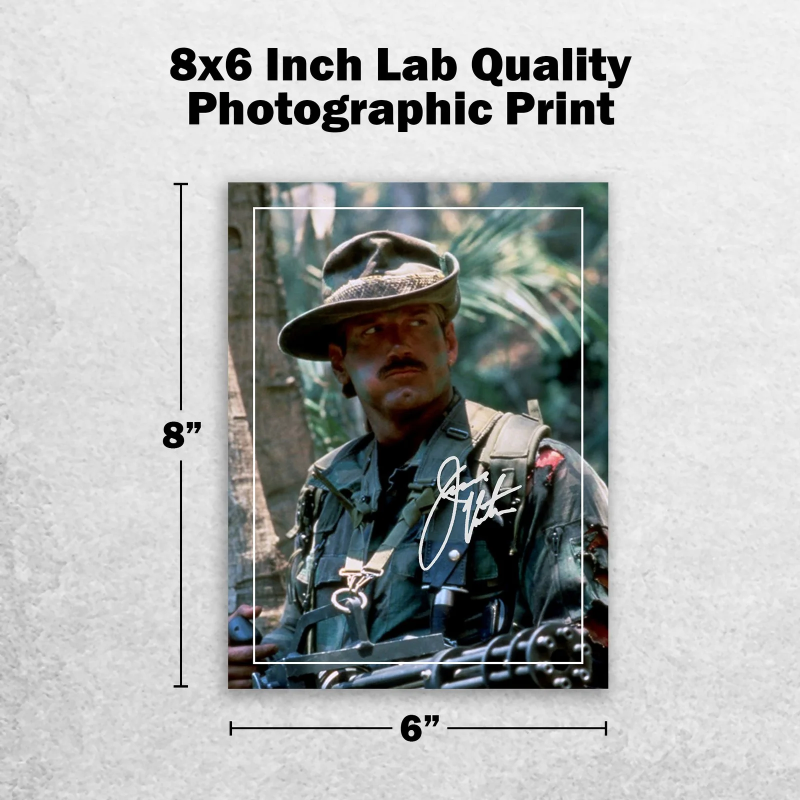 Jesse Ventura Signed Predator 8x6 Pre Printed Autograph Photo Memorabilia, image 2