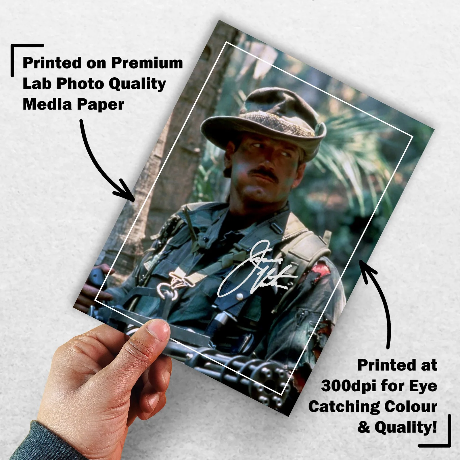 Jesse Ventura Signed Predator 8x6 Pre Printed Autograph Photo Memorabilia, image 3
