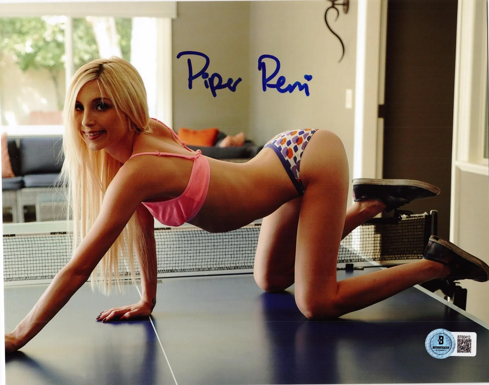 Piper Perri — Hot Sexy Piper Perri Signed 8x10 Photo Adult Star Authentic Autograph Beckett