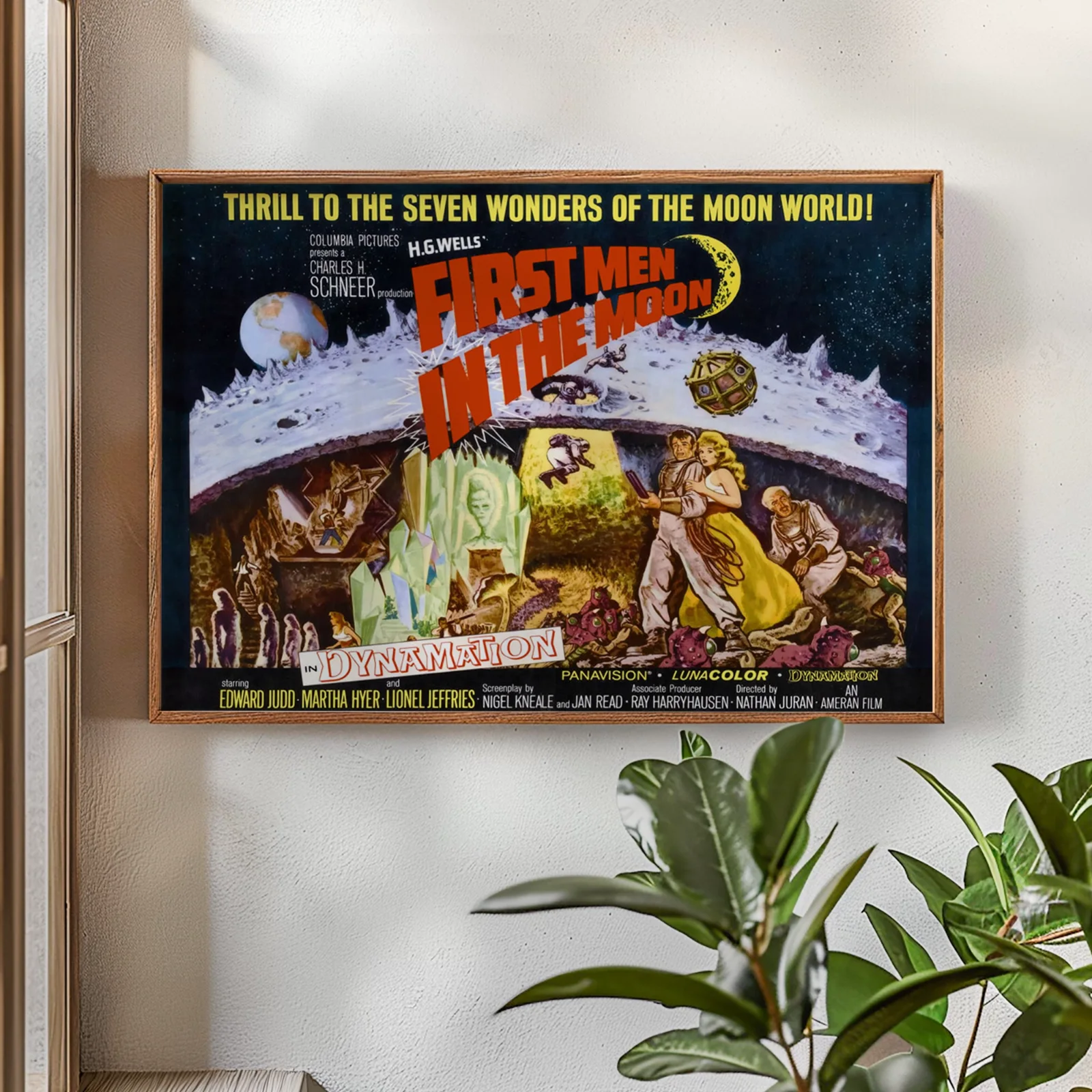First Men In The Moon - 1964 Sci-Fi Film Restored 30" x 40" UK Quad Poster, image 2