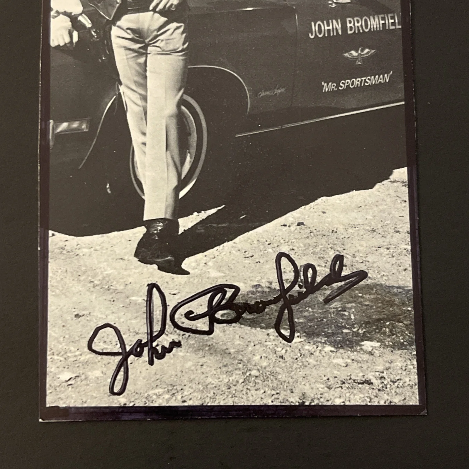 JOHN BROMFIELD: Hand Signed Celebrity Photo 3 x 6”/ KSK, image 2