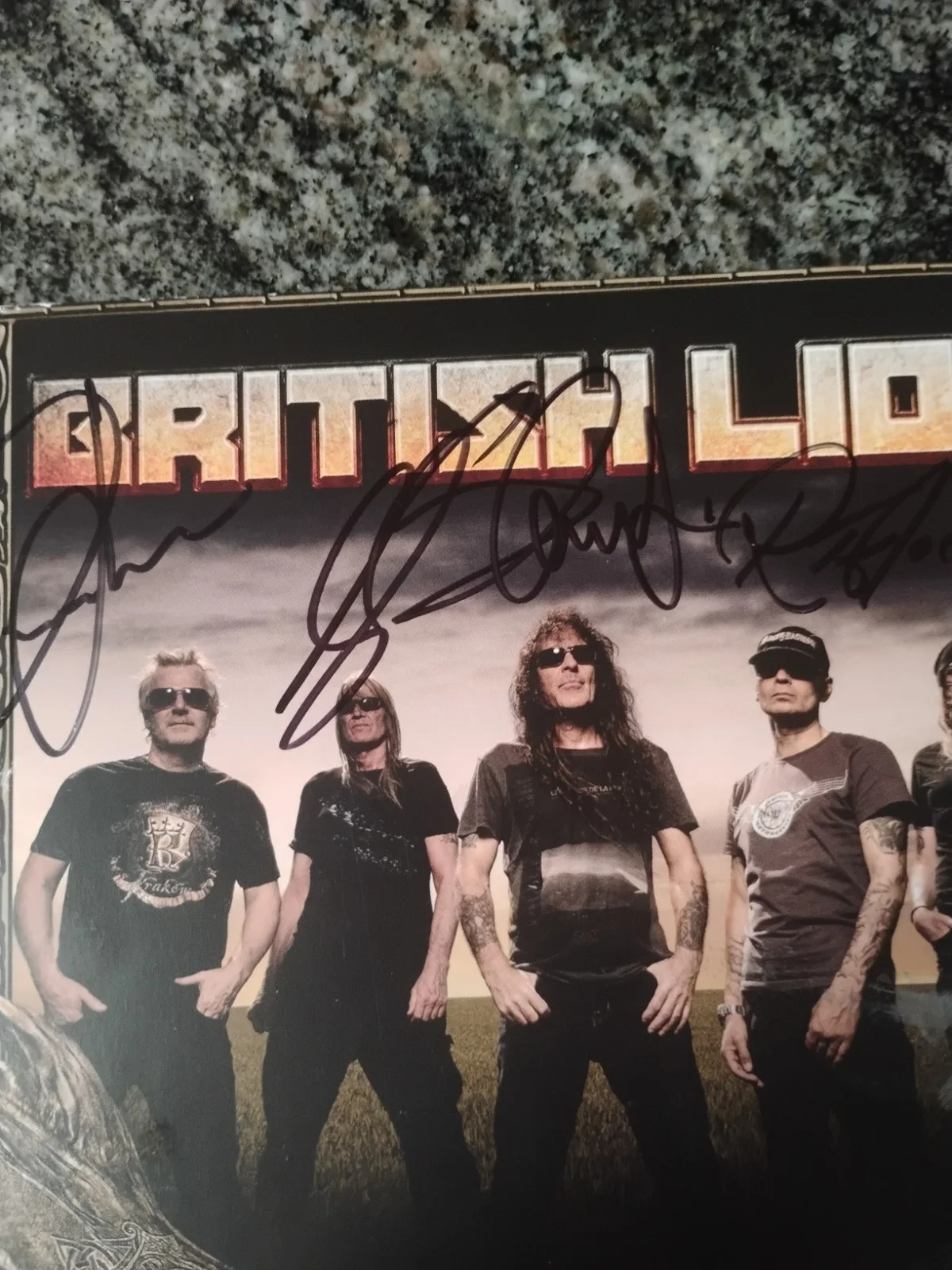 British Lion Steve Harris Iron Maiden Band signed poster, image 4