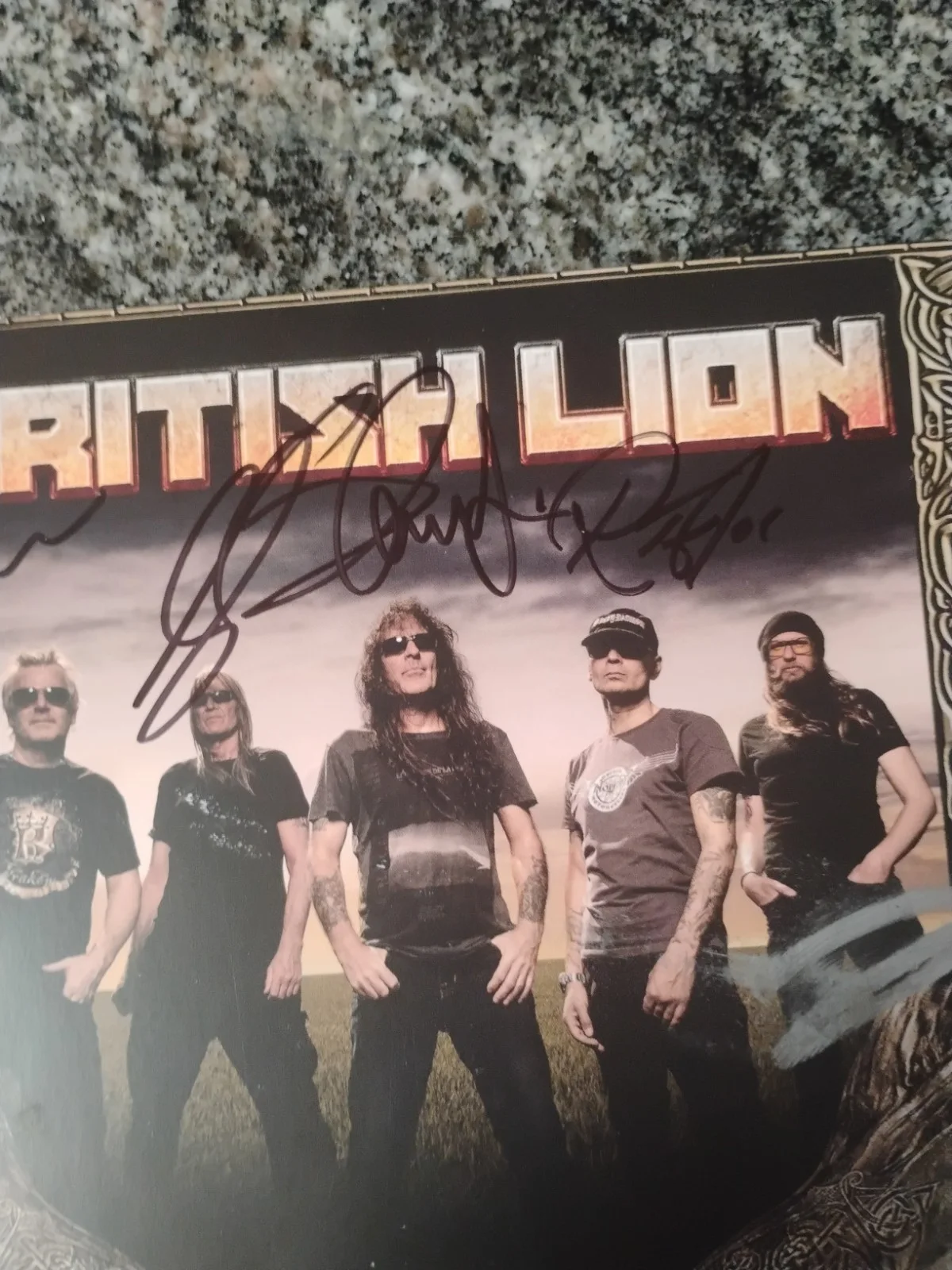 British Lion Steve Harris Iron Maiden Band signed poster, image 5