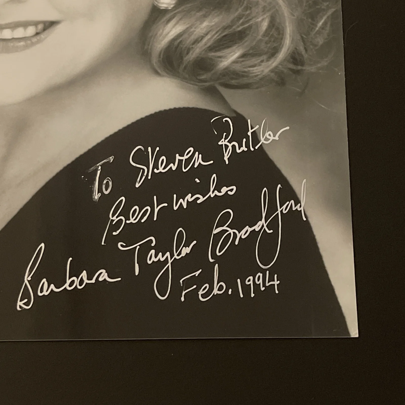 BARBARA TAYLOR BRADFORD: Hand Signed Celebrity Photo 8 x 10”/ KSK, image 2