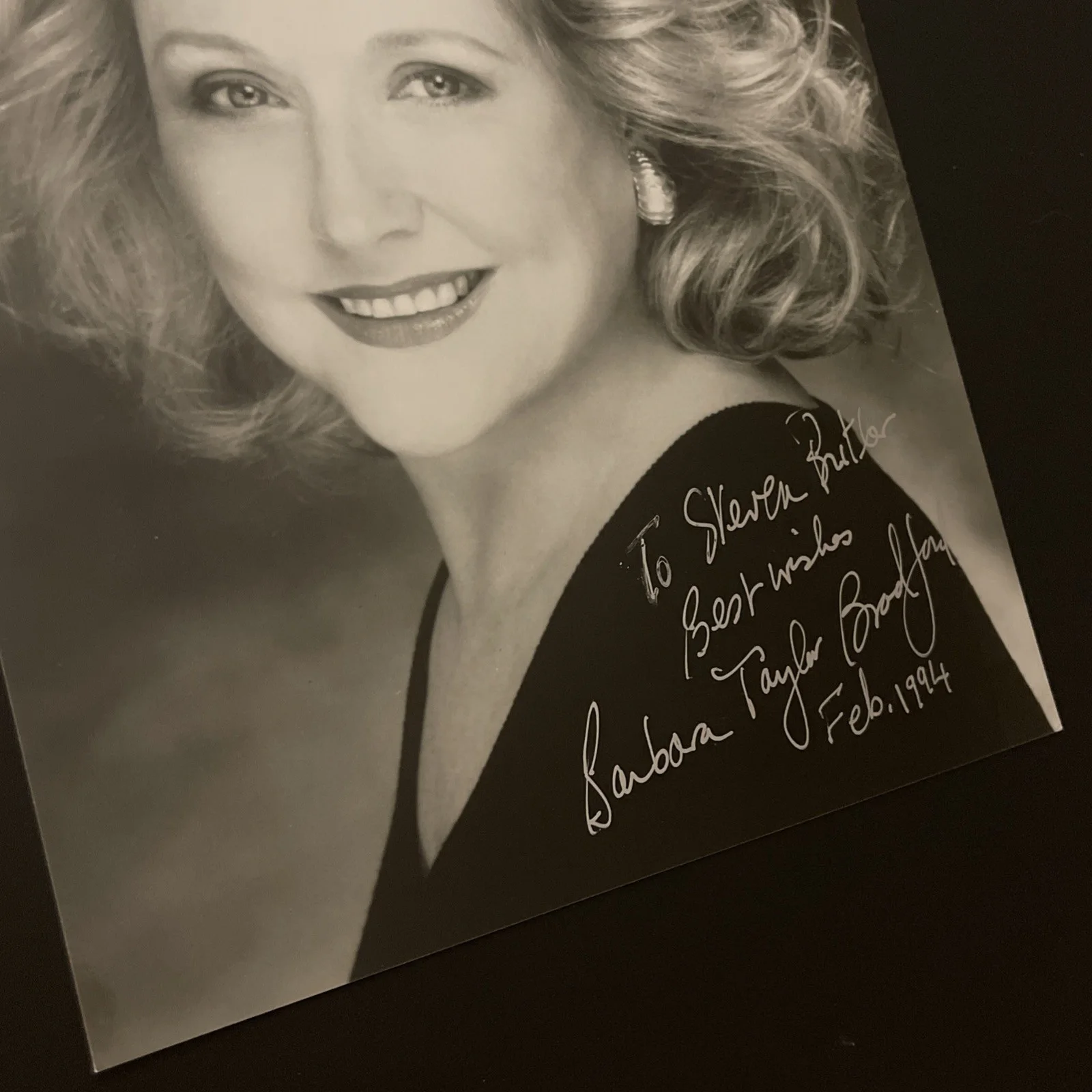 BARBARA TAYLOR BRADFORD: Hand Signed Celebrity Photo 8 x 10”/ KSK, image 4