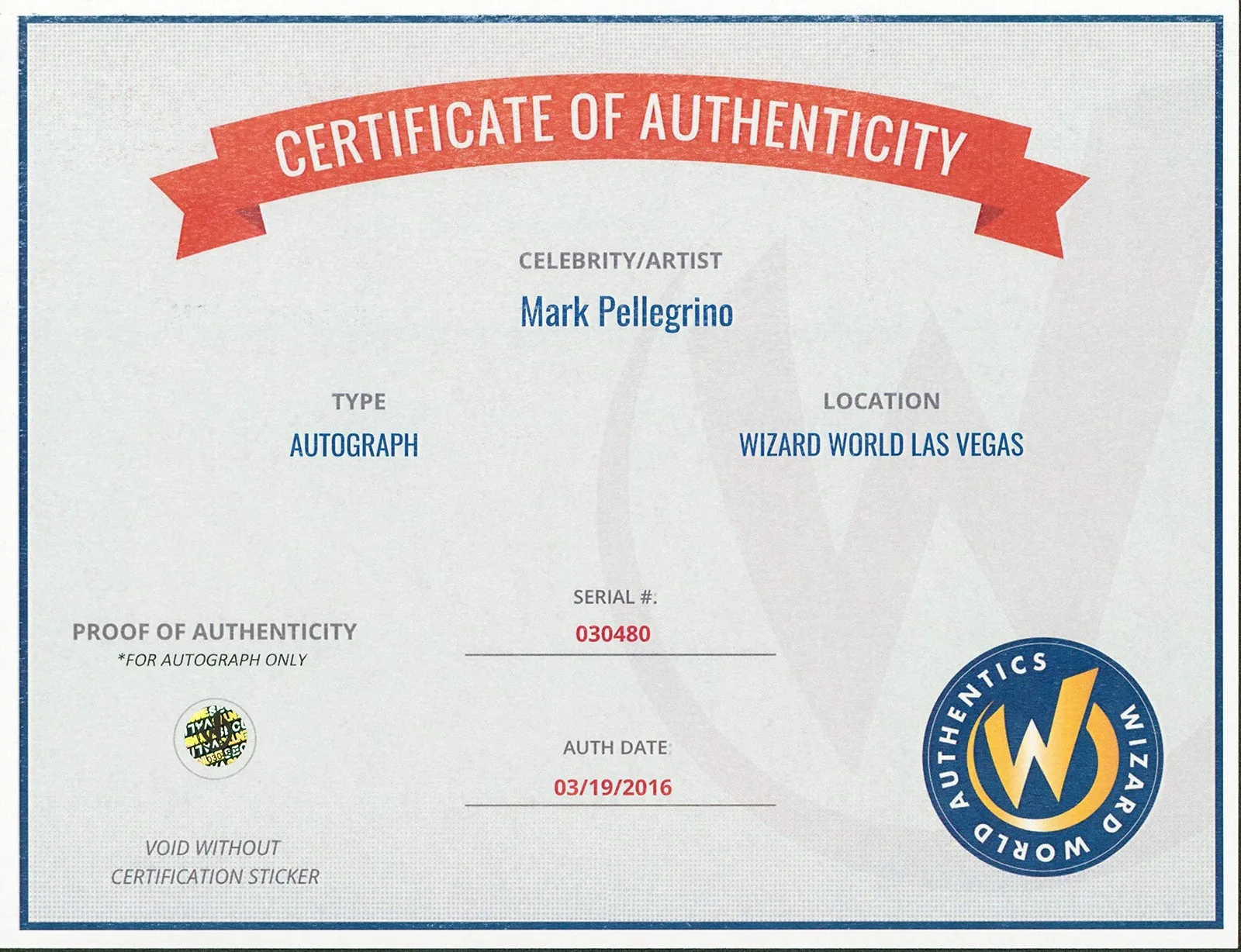 Mark Pellegrino — Mark Pellegrino LOST Authentic Signed 8x10 Photo Autographed Wizard World, image 5