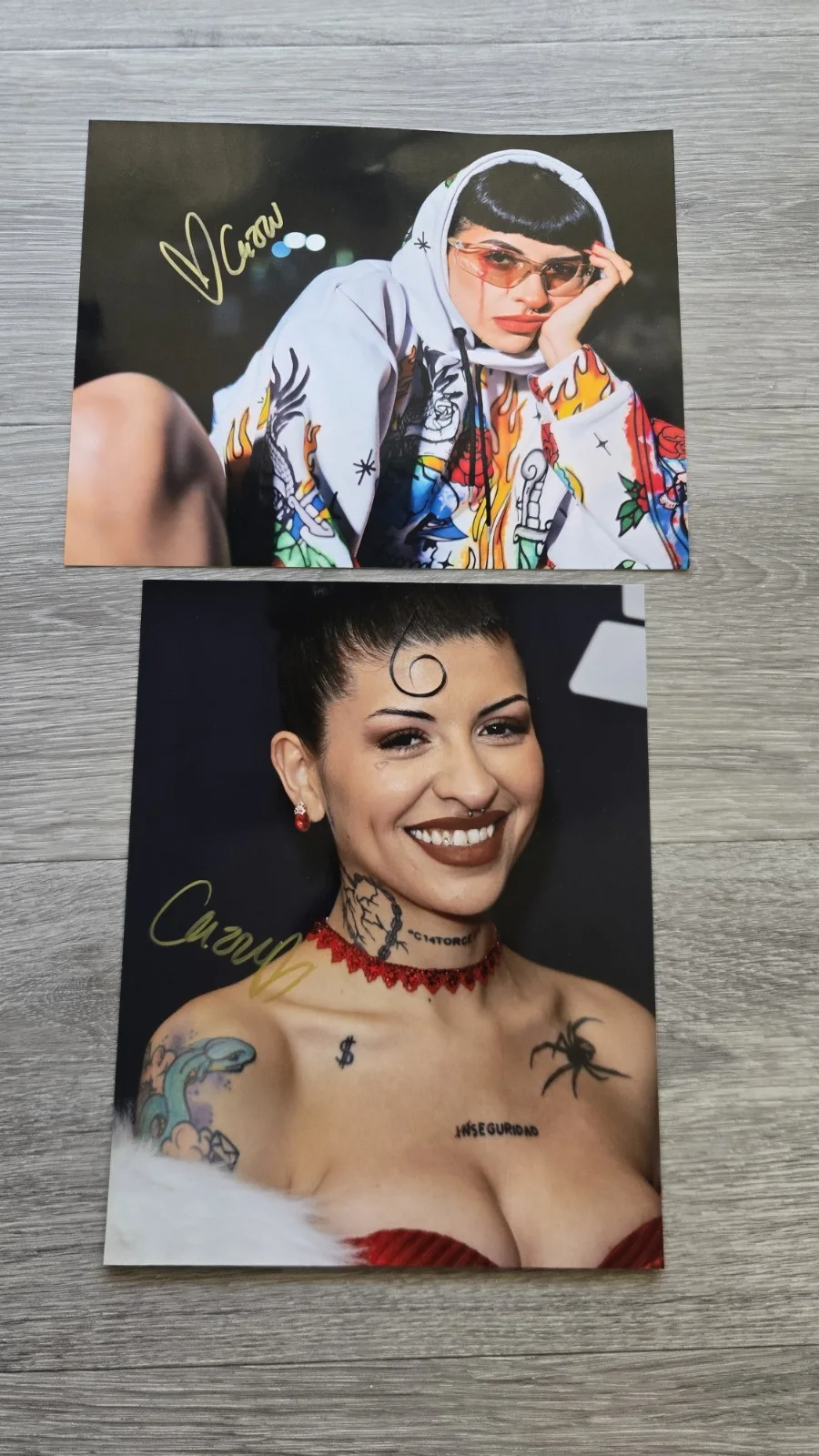 Cazzu Foto 8x10 Autografiada A Mano, image 2