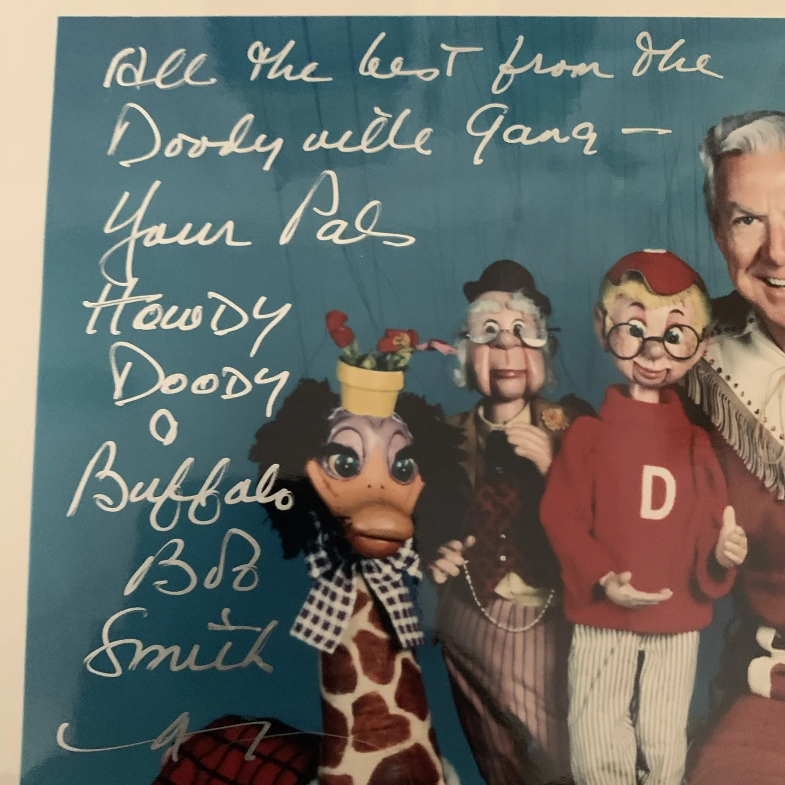 Howdy Doody Buffalo Bob — Buffalo Bob Smith Signed Howdy Doody Autograph 8x10 Photo, image 2