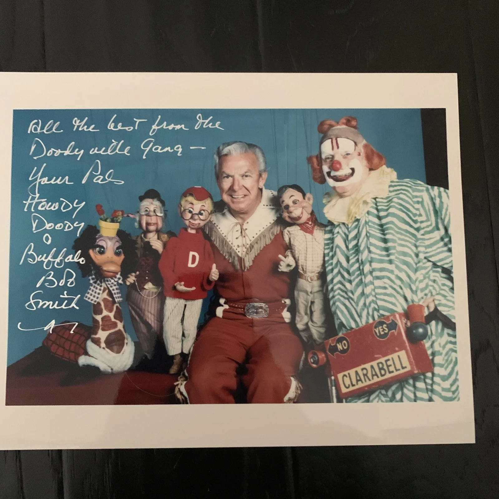 Howdy Doody Buffalo Bob — Buffalo Bob Smith Signed Howdy Doody Autograph 8x10 Photo, image 3