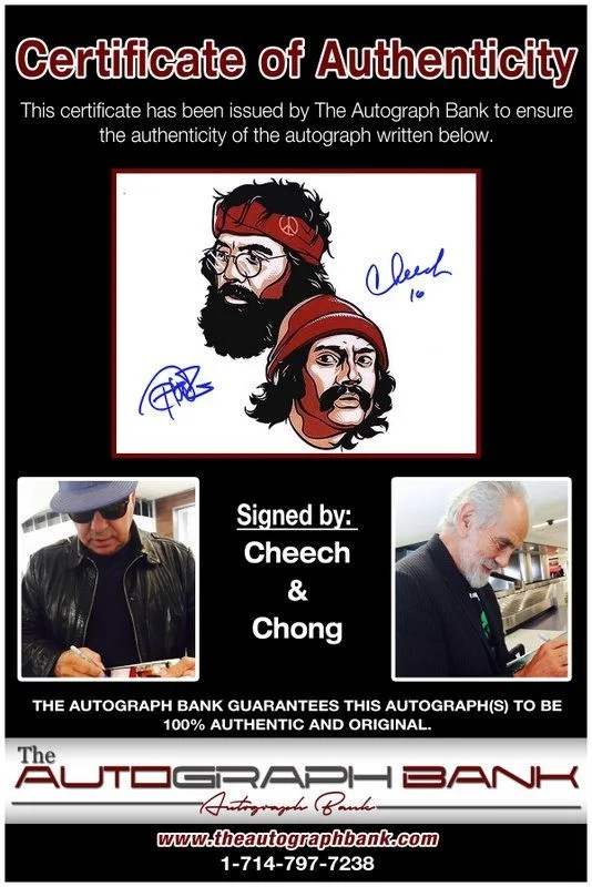 Cheech, Chong — Cheech & Chong authentic signed celebrity 8x10 photo W/Cert Autographed D15, image 2