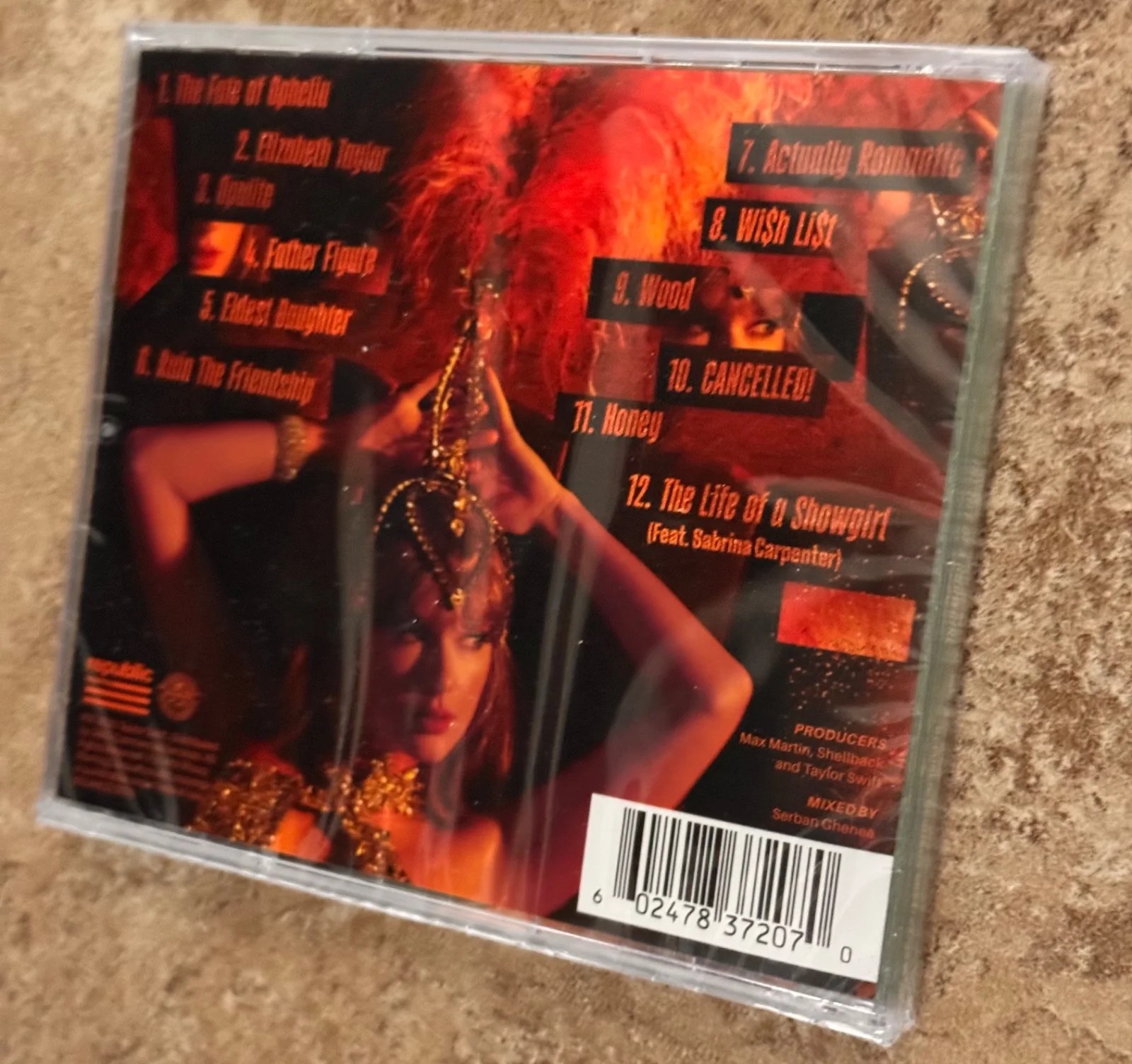 TAYLOR SWIFT RARE THE LIFE OF A SHOWGIRL CD W/HAND SIGNED PHOTO #1 SEALED! MINT!, изображение 5