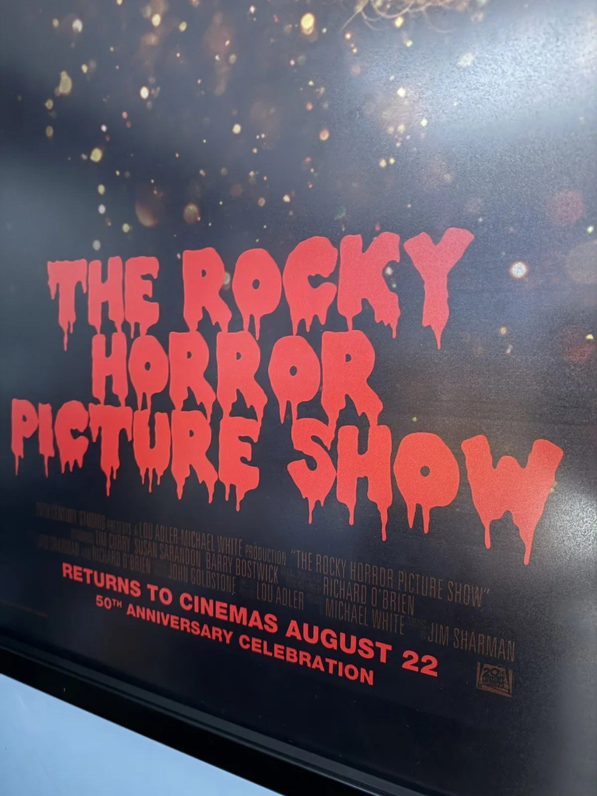 THE ROCKY HORROR PICTURE SHOW – QUAD CINEMA POSTER – 50TH ANN – 30 X 40 – ROLLED, image 3