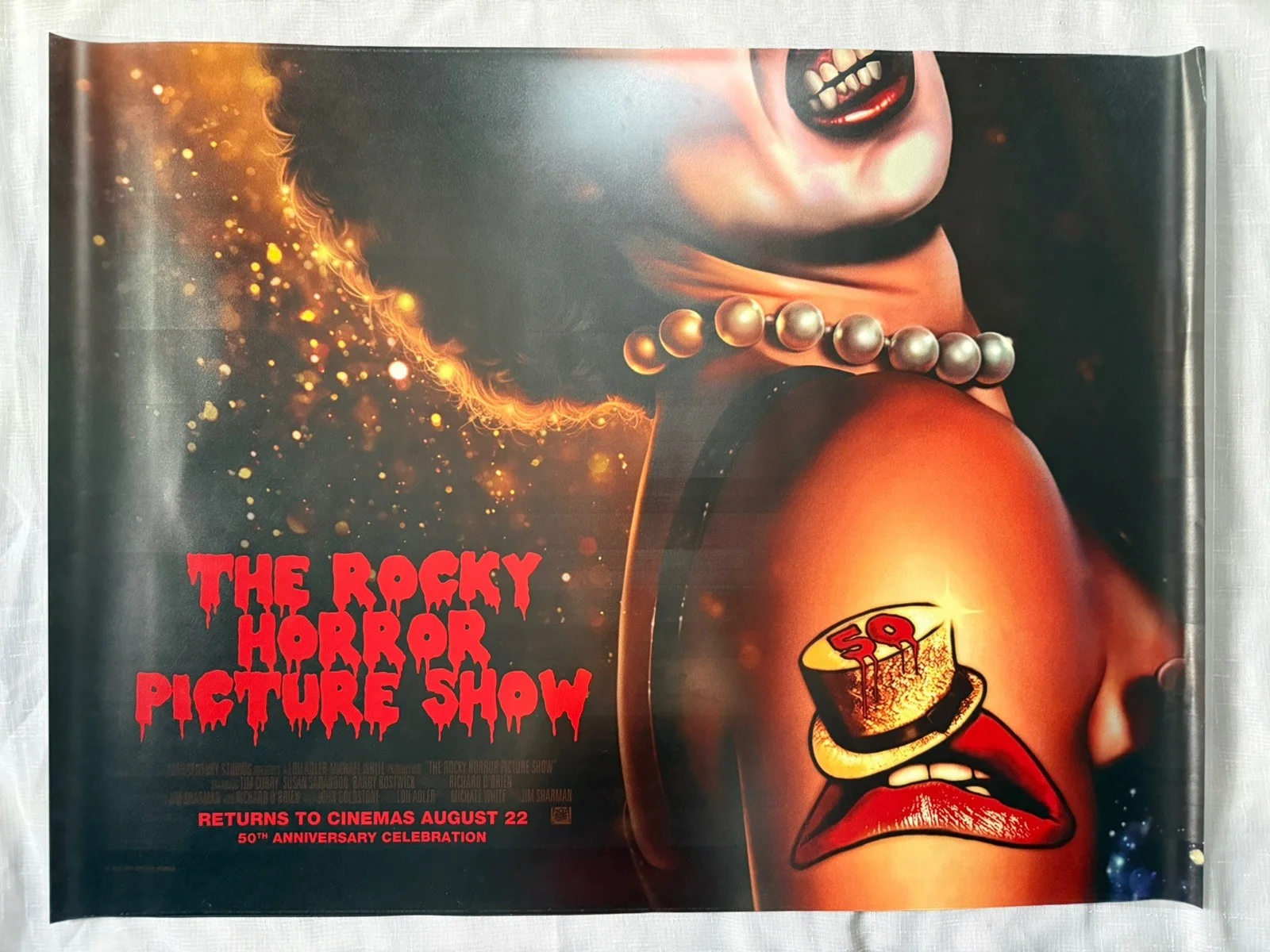 THE ROCKY HORROR PICTURE SHOW – QUAD CINEMA POSTER – 50TH ANN – 30 X 40 – ROLLED, image 4