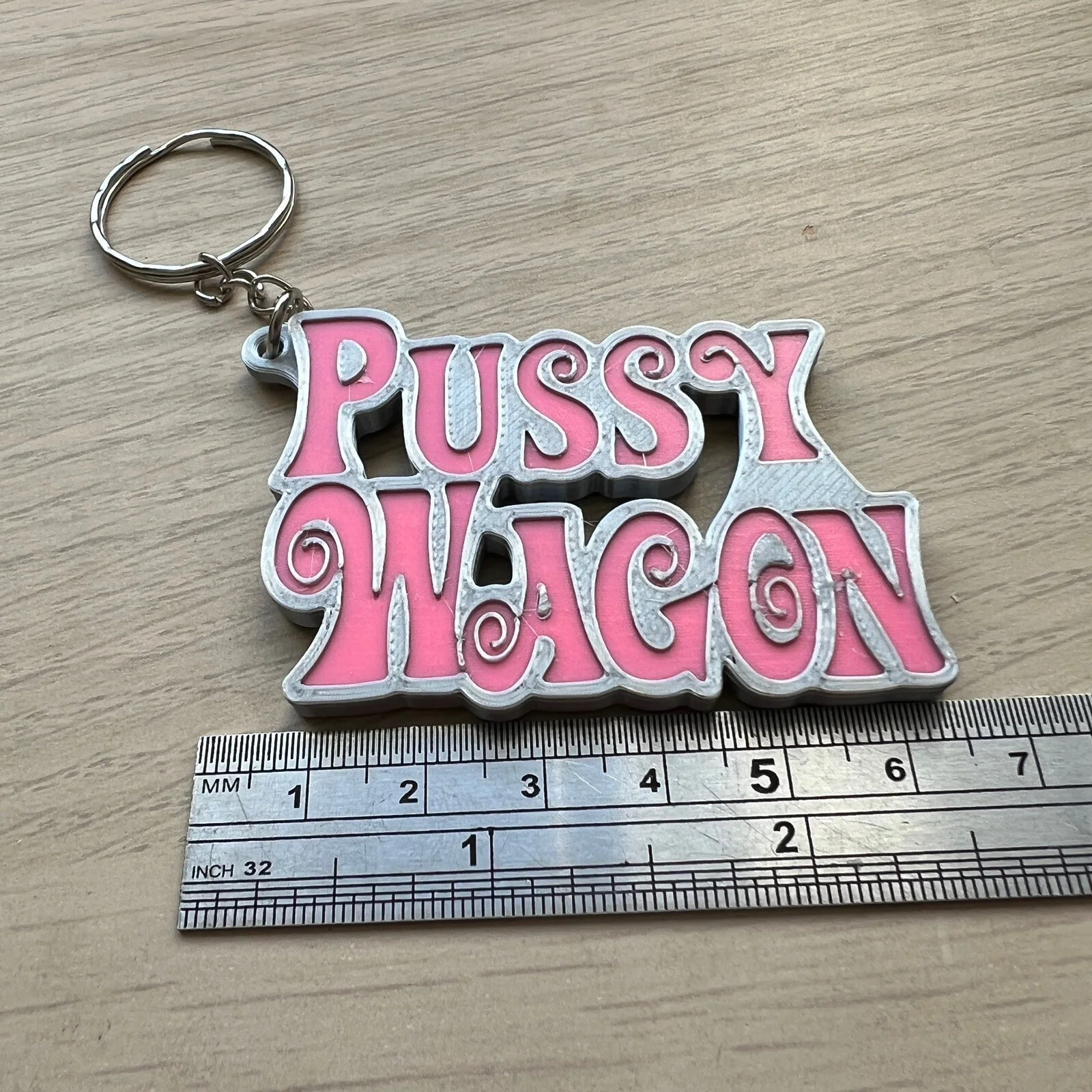 Pussy Wagon Keyring Inspired Kill Bill 3D Printed Replica Prop, image 3