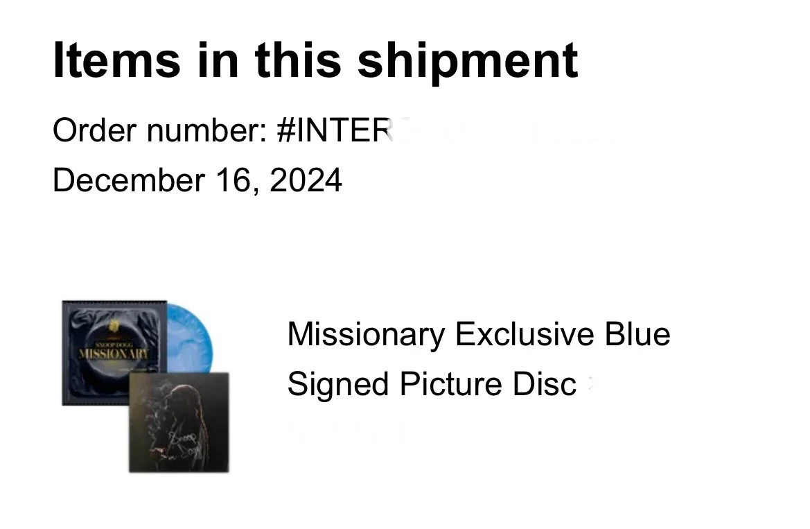 🔥 SNOOP DOGG - Missionary Vinyl Autographed Signed Exclusive Art Card 👀 🔥, изображение 2
