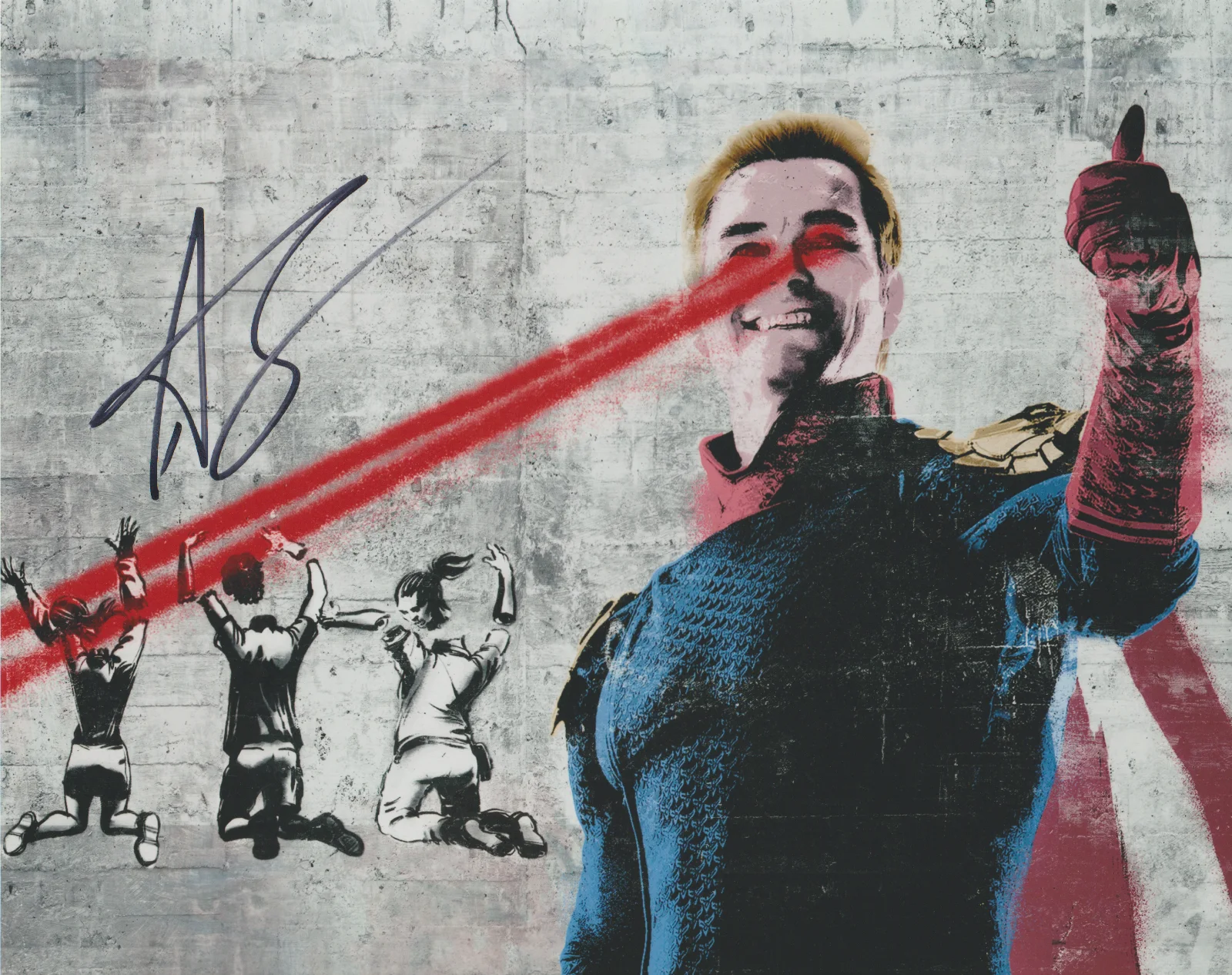 ANTONY STARR — ANTONY STARR THE BOYS SIGNED 10X8 COLOR PHOTO AUTOGRAPH HOMELANDER