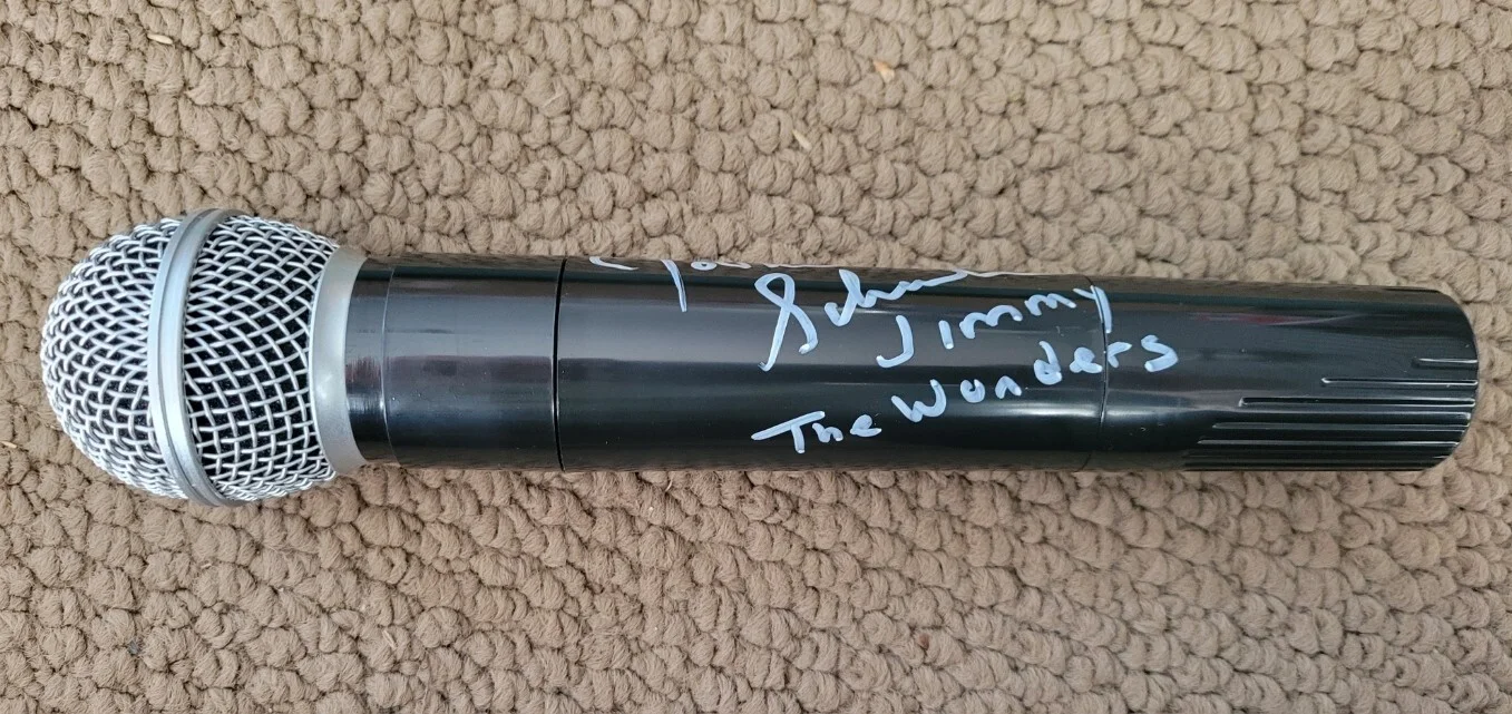 Johnathon Schaech — Johnathon Schaech Jimmy signed microphone The Wonders That Thing You Do JSA coa, image 2