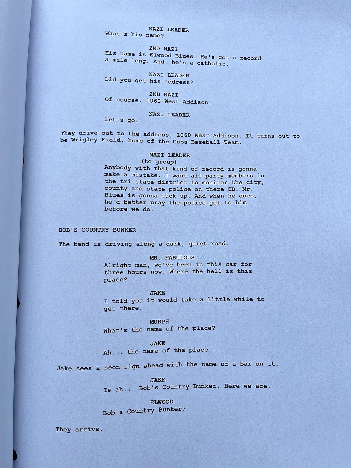 The Blues Brothers Film Screenplay / Script. Dan Aykroyd, John Belushi., image 2