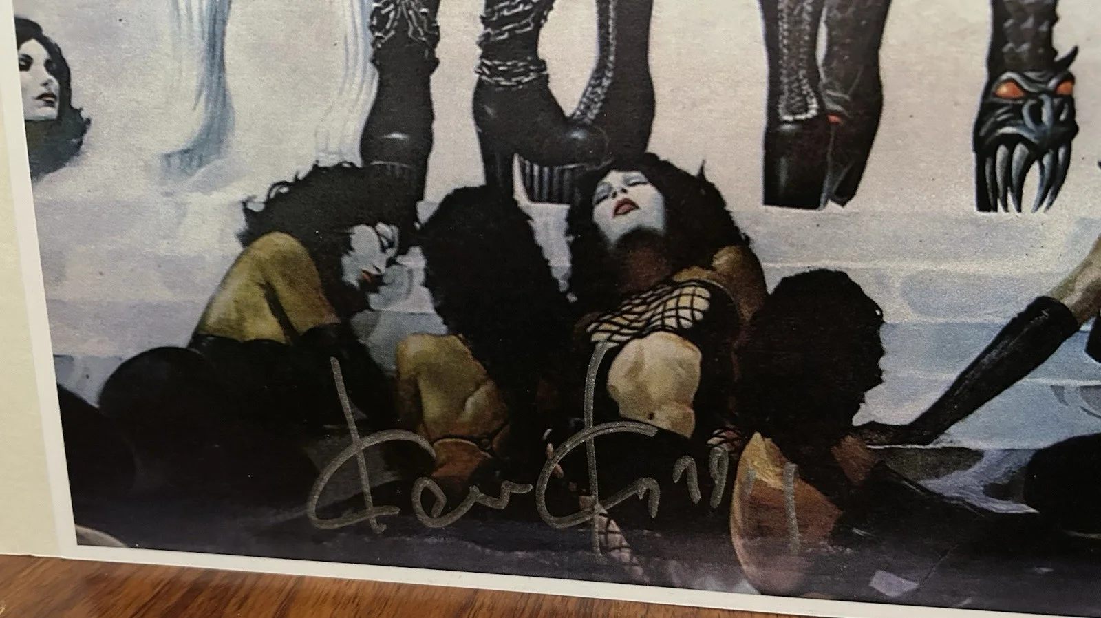 KEN KELLY SIGNED KISS LOVE GUN 11x17 POSTER PRINT STEEL CITY CON COA DEC 2014, изображение 2
