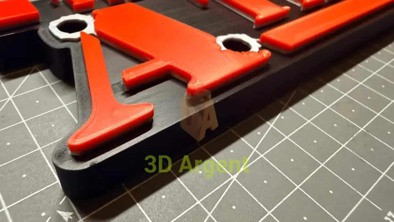 The A Team Logo Sign Stand, 3D Printed Multi Colour Retro TV Display Decor, image 2