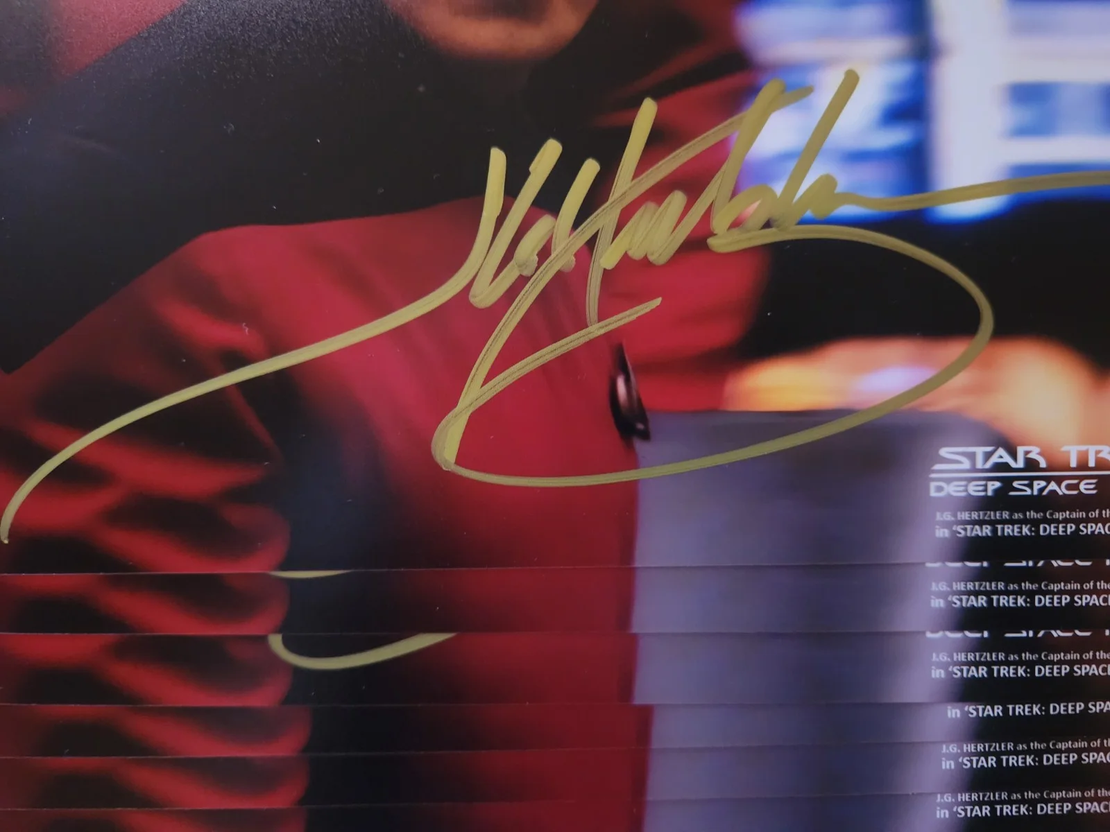 J.G. Hertzler — J.G. Hertzler Star Trek: Deep Space Nine Signed Vulcan 8x10 Photo Autograph, изображение 4