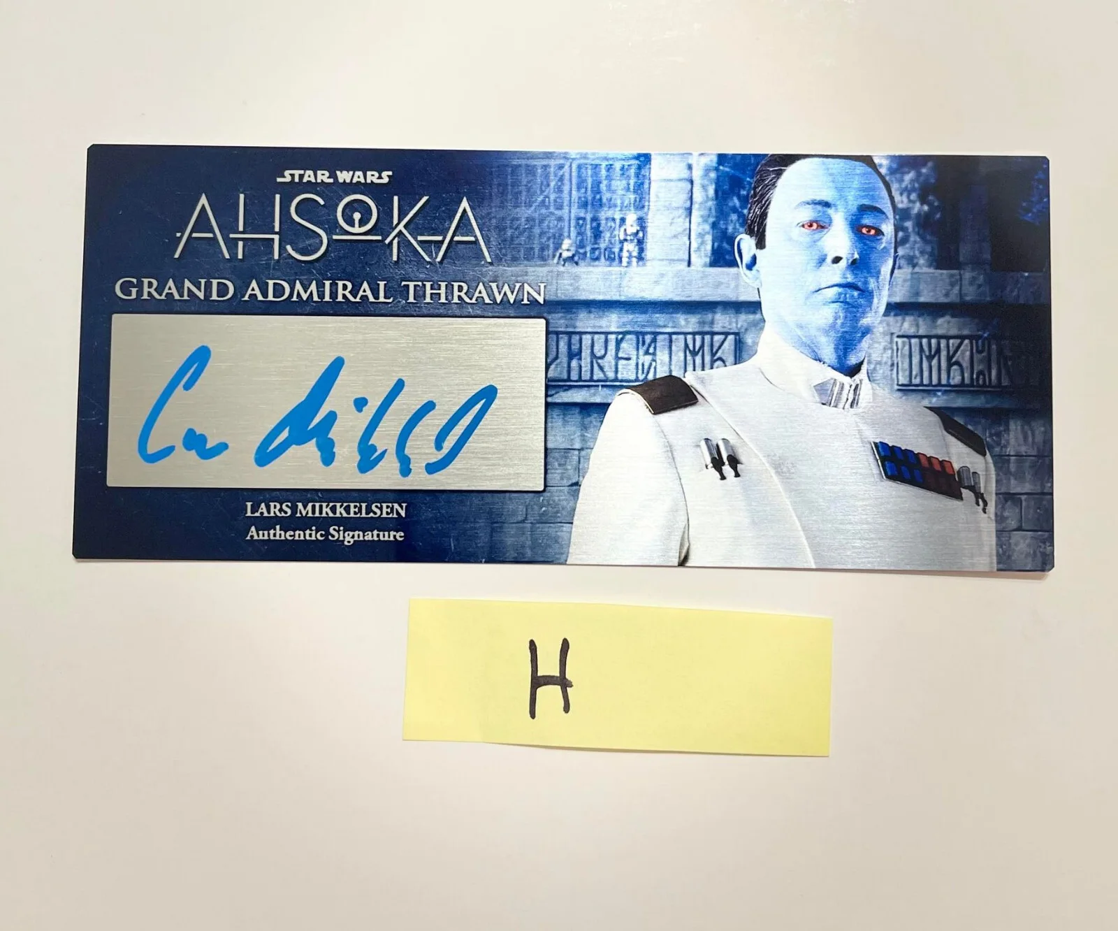 Natasha Liu Bordizzo — Star Wars AHSOKA Grand Admiral Thrawn 3x7in Plaque signed SWAU COA, image 2