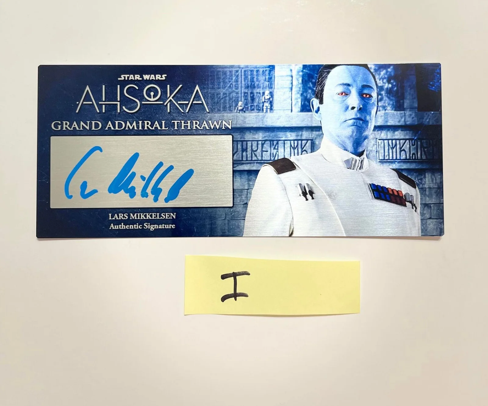 Natasha Liu Bordizzo — Star Wars AHSOKA Grand Admiral Thrawn 3x7in Plaque signed SWAU COA, image 3