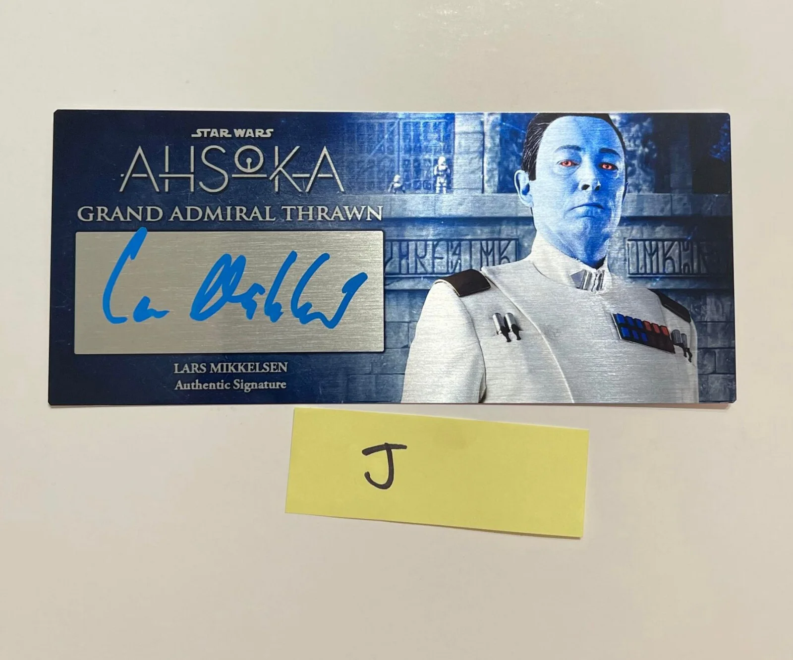 Natasha Liu Bordizzo — Star Wars AHSOKA Grand Admiral Thrawn 3x7in Plaque signed SWAU COA, image 4