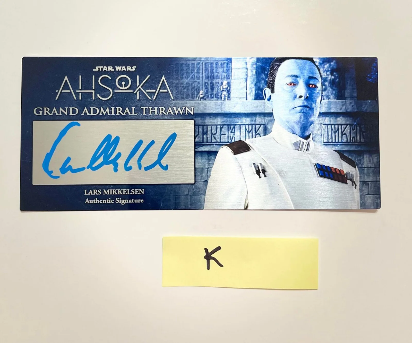 Natasha Liu Bordizzo — Star Wars AHSOKA Grand Admiral Thrawn 3x7in Plaque signed SWAU COA, image 5