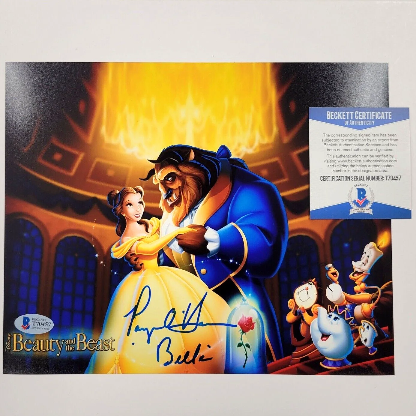 Paige O'Hara — Paige O'Hara signed Beauty and the Beast 8x10 Photo #1 Belle Voice ~ BAS COA