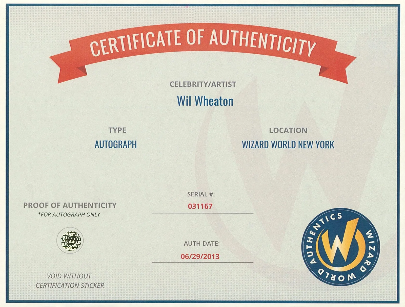 Wil Wheaton — Wil Wheaton Eureka Authentic Signed 8x10 Photo Wizard World 2, изображение 5