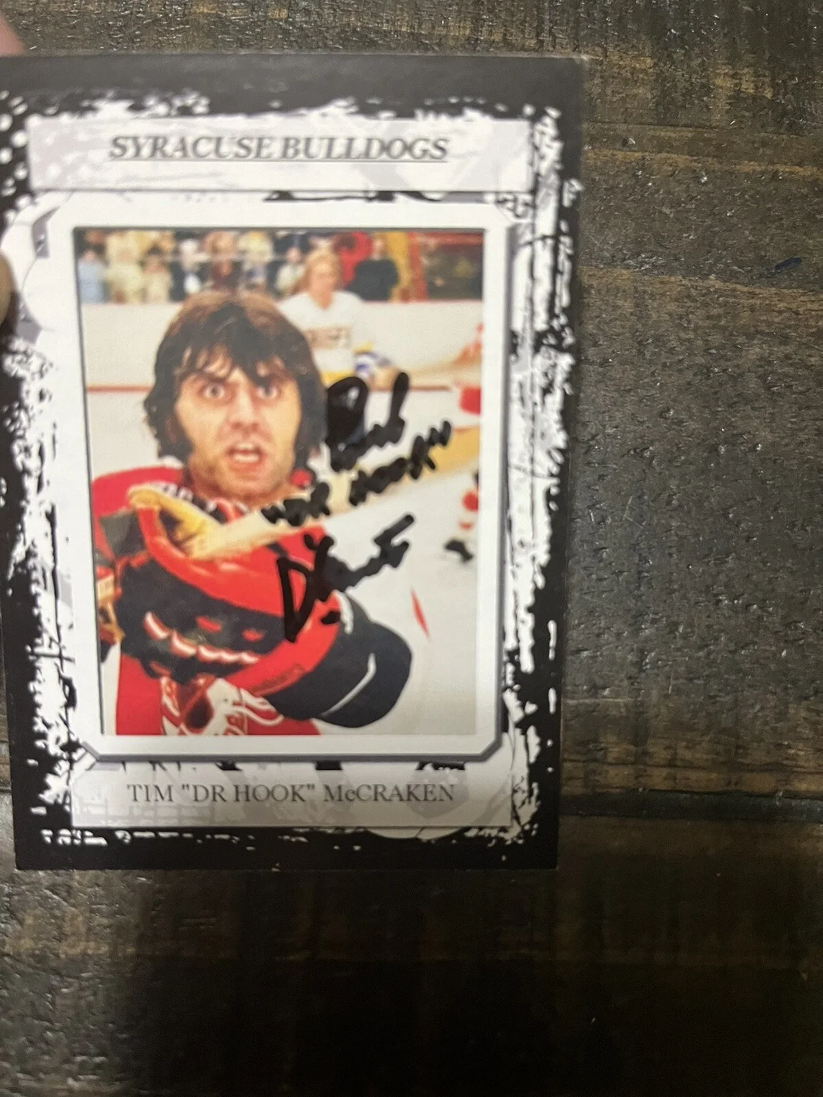 Autographed Paul D’Amato Card Slap Shot Dr Hook Beckett Signed Auto Authentic, image 2