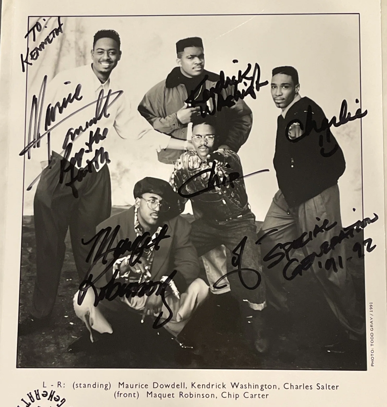 Special Generation: Hand Signed x 5 Music Celebrity Photograph 8 x 10” / KSK, image 2