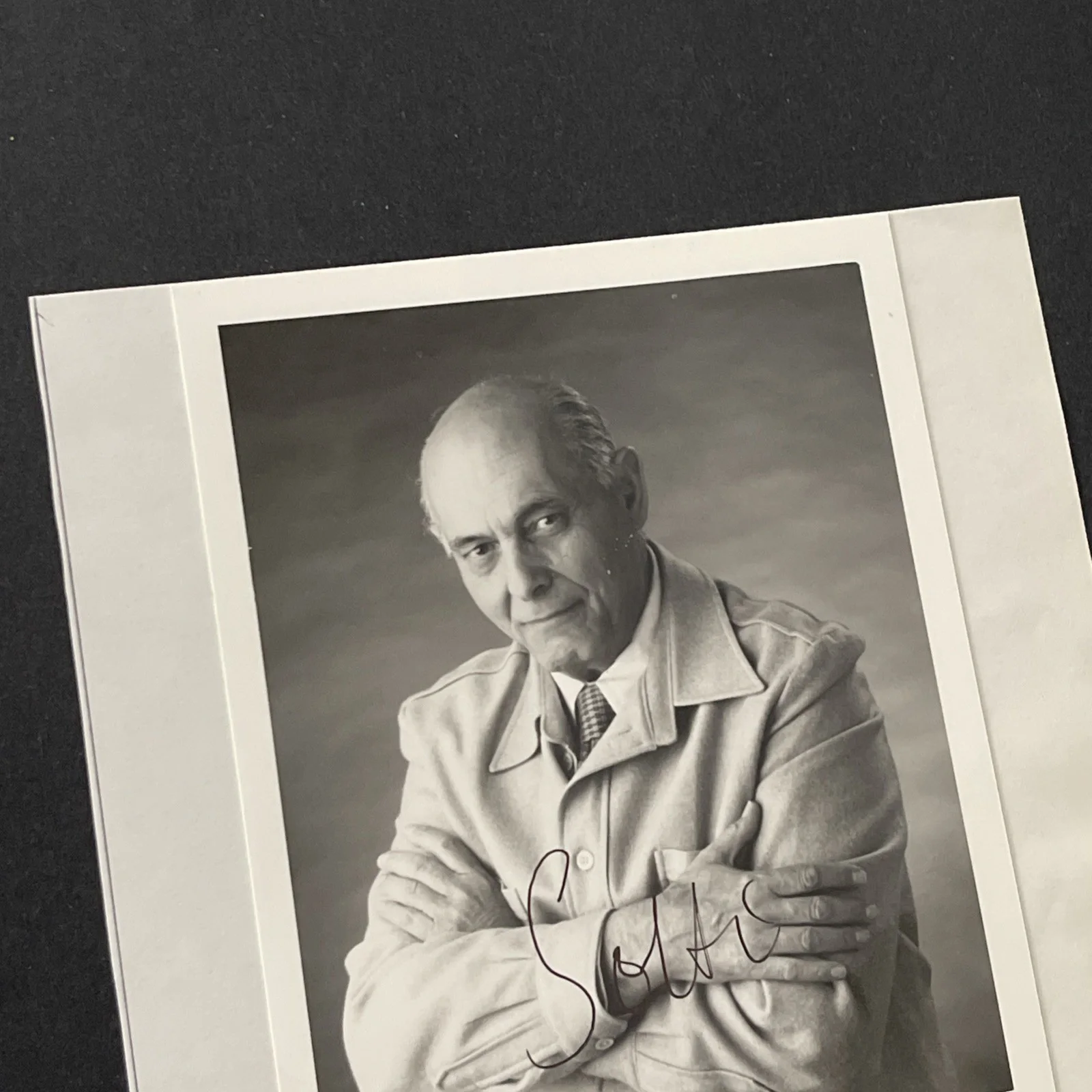 Sir Georg Solti: Hand Signed Music Celebrity Photo 4 x 5” / KSK, image 3