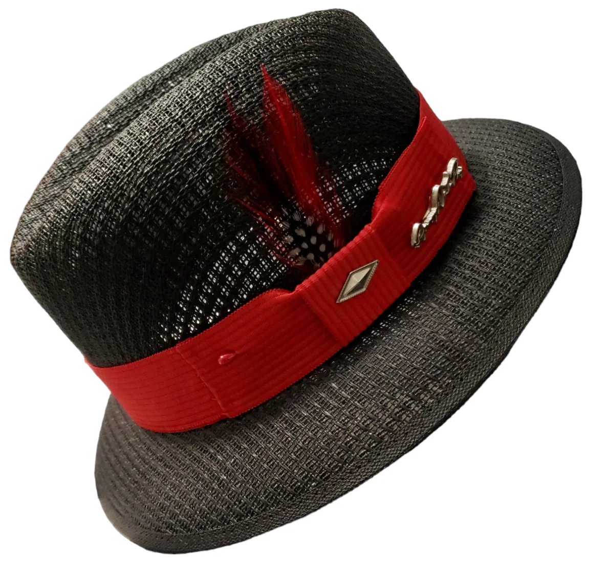 Men's Danny De La Paz Signature Special Edition Black Red Band Lowrider Hat, изображение 2