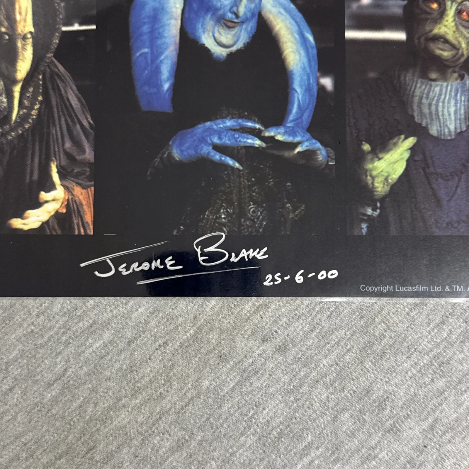 Jerome Blake — Jerome Blake Signed Autographed Star Wars 7x10 Lucasfilm, image 2